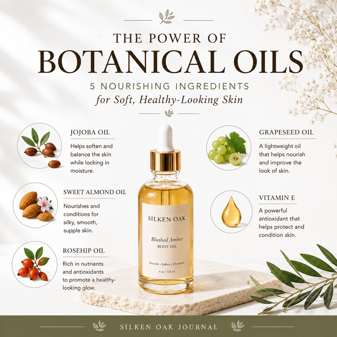 5 Nourishing Ingredients That Help Support Soft, Healthy-Looking Skin