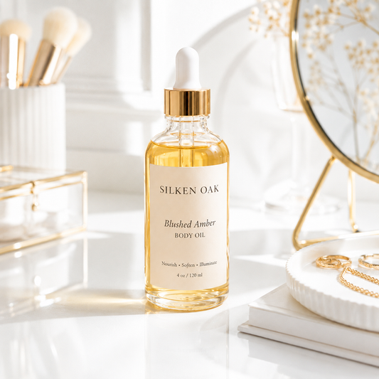 Blushed Amber Body Oil | Silken Oak